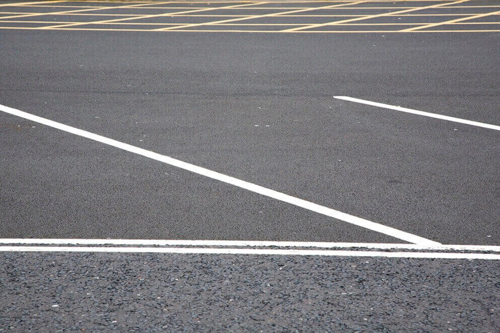 An empty parking lot