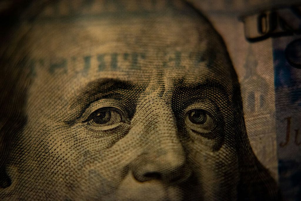 close up of a dollar bill