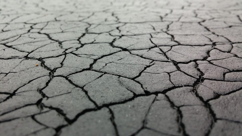 cracked road