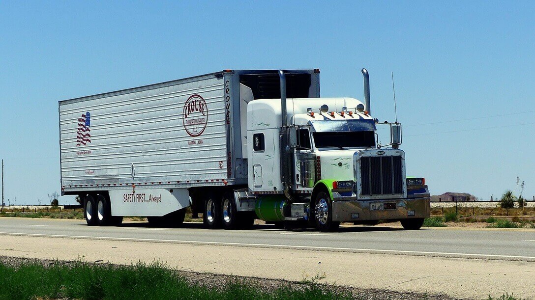 truck on highway