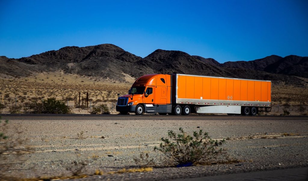 semi-truck nevada highway